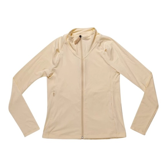 Indyeva Asciutta Long Sleeve Zip Up Jacket - Women's Size Medium - Beige / Cream - Picture 1 of 9